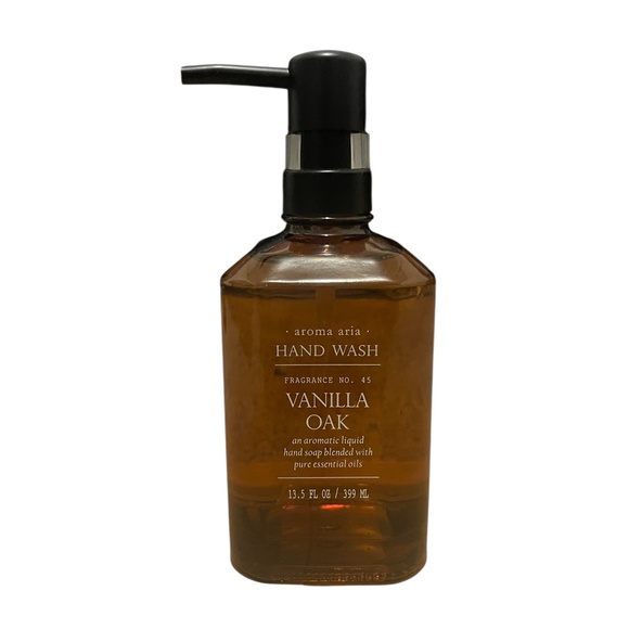 Aroma Aria Vanilla Oak Hand Wash | 13.5 oz Glass Bottle | Luxury Soap - Picture 1 of 1